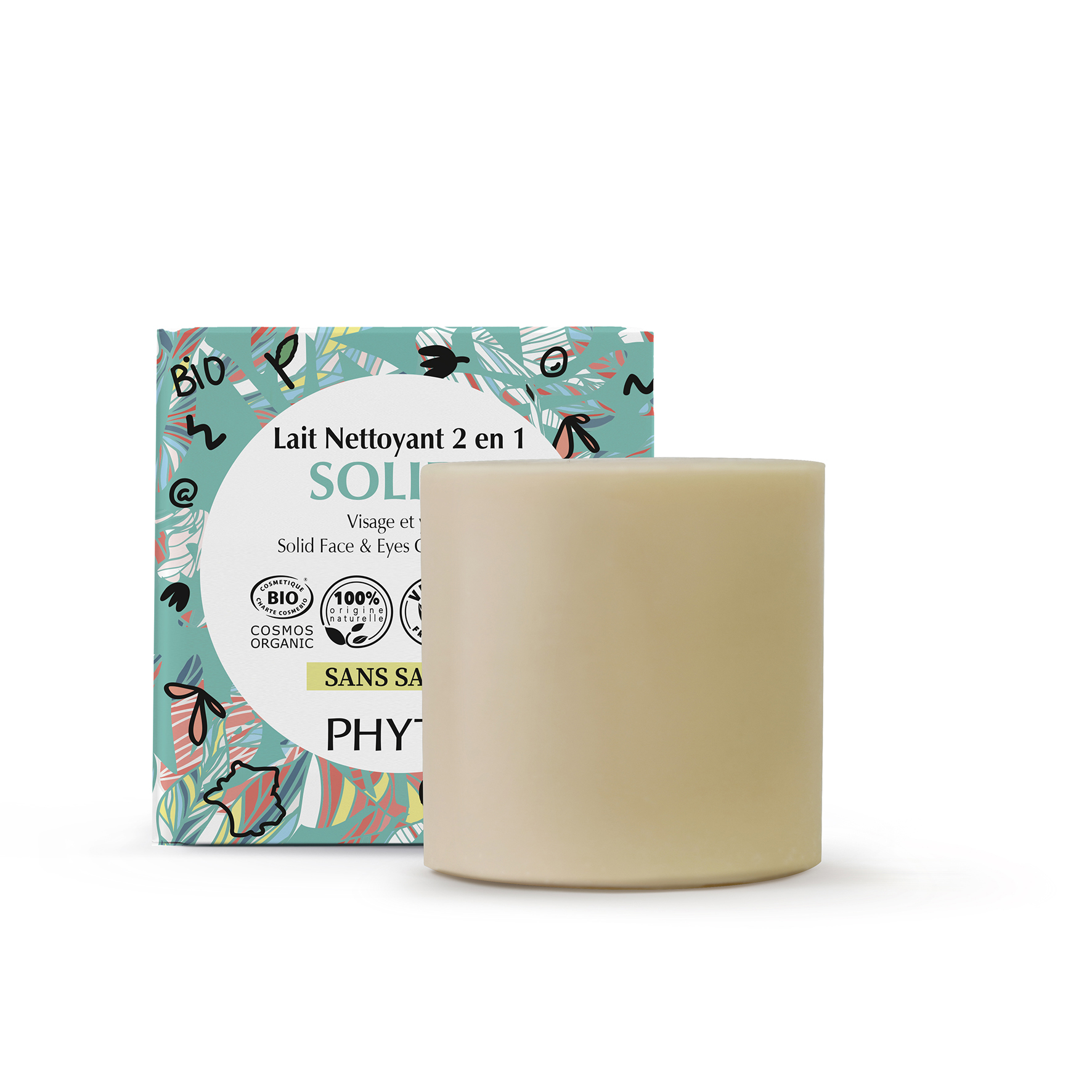 Lait Nettoyant 2 en 1 Solide (avec étui) HD Solid face cleanser