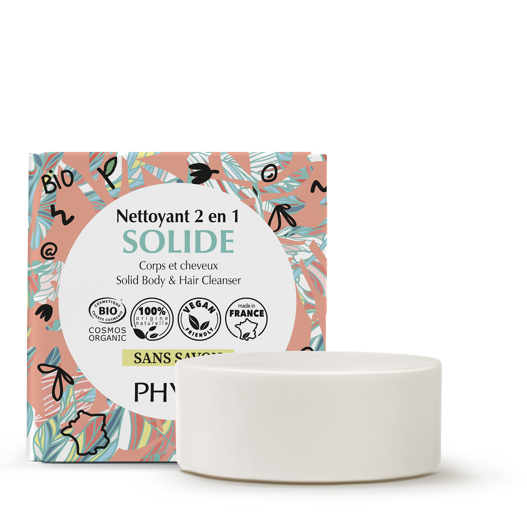 Nettoyant 2 en 1 Solide (avec étui) HD Nettoyant solide naturel - sans savon pour le corps – Image 1